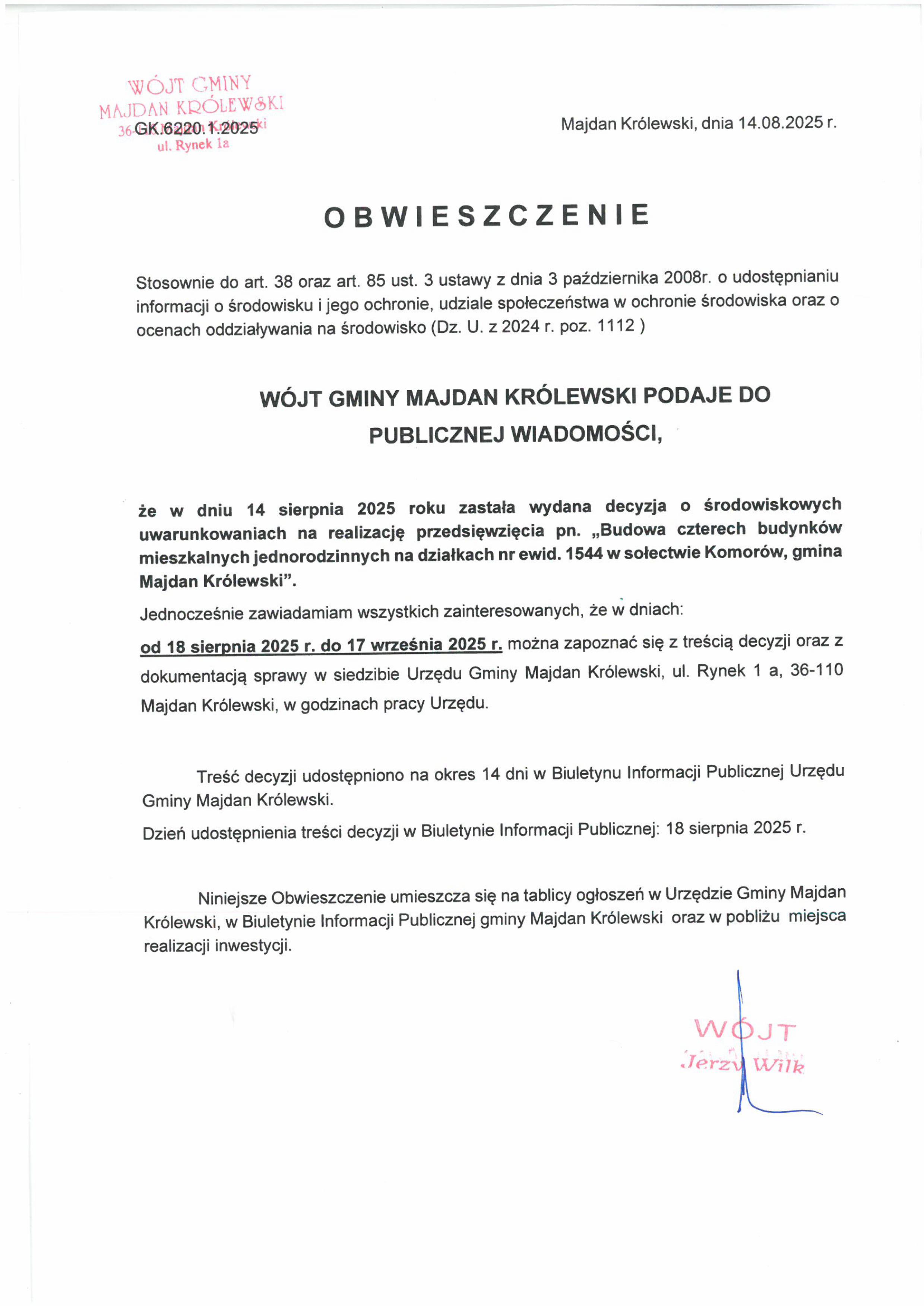 Obwieszczenie do publicznej wiadomości z 14.08.2025 r..jpg