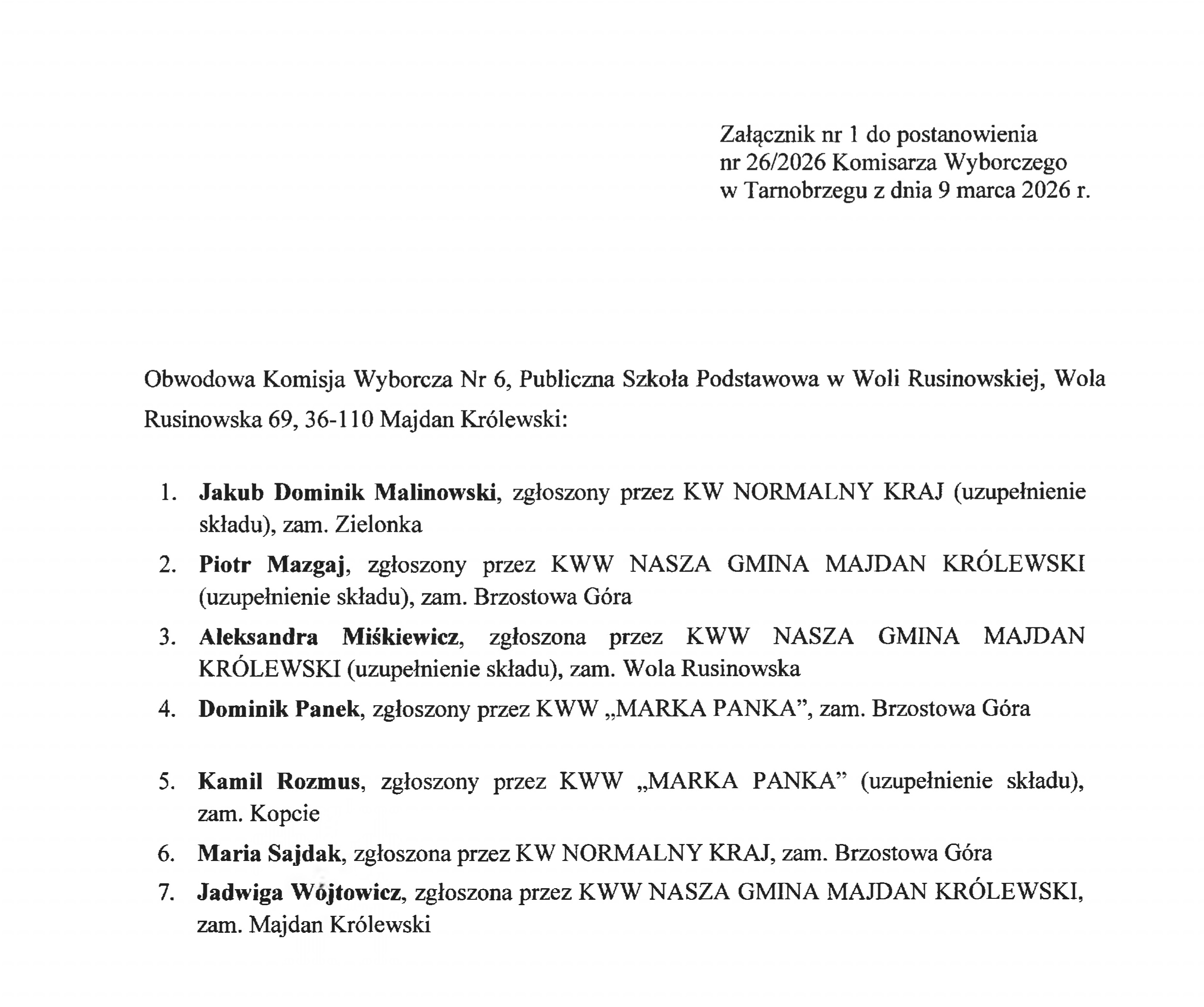 Postanowienie_Nr_26_2026_powołanie_Obwodowej_Komisji_Wyborczej_nr_6_gm_Majdan_Królewski-1_page-0002.jpg